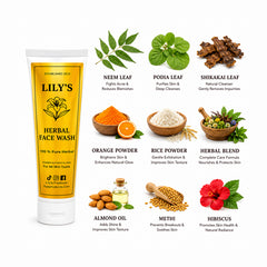 Lily's Pure Herbal Neem Face Wash - 100% Natural & Chemical Free | 150ml