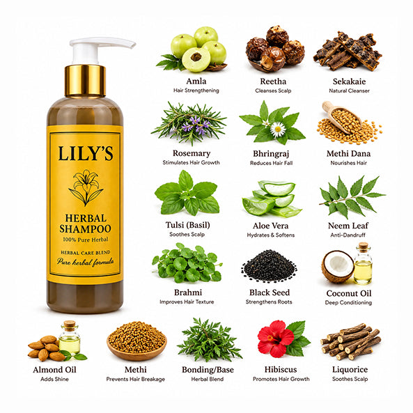 Lily's 100% Herbal Shampoo - Natural Hair Care | 200ml
